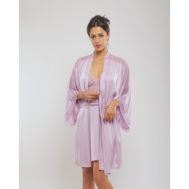 Ensemble pièces parure de mariage nuisette et kimono