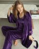 Pyjama 3 pièces en velour 